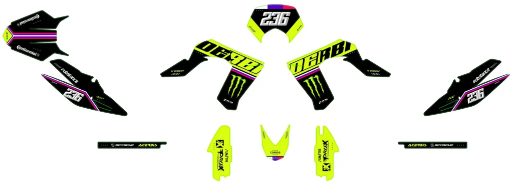 Okleina motocyklowa DERBI - DERBI-16