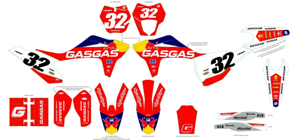 Okleina motocyklowa GAS GAS - GAS-18