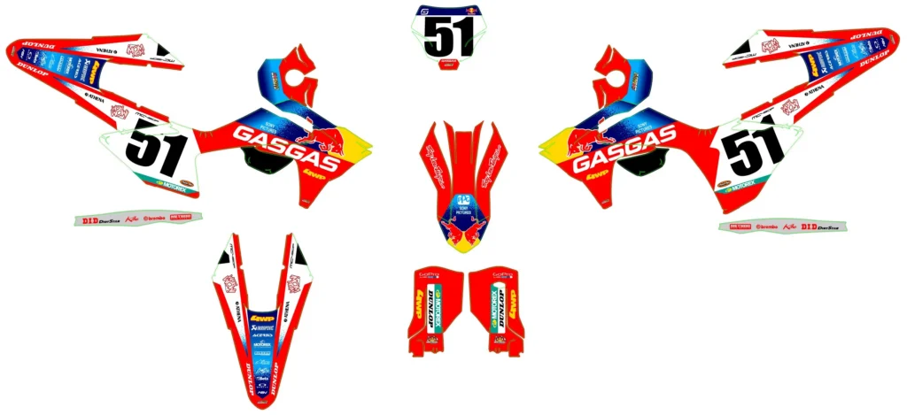 Okleina motocyklowa GAS GAS - GAS-19