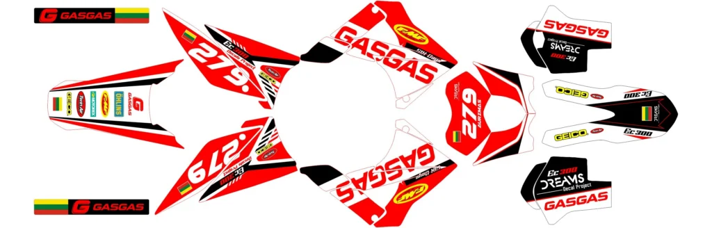 Okleina motocyklowa GAS GAS - GAS-20