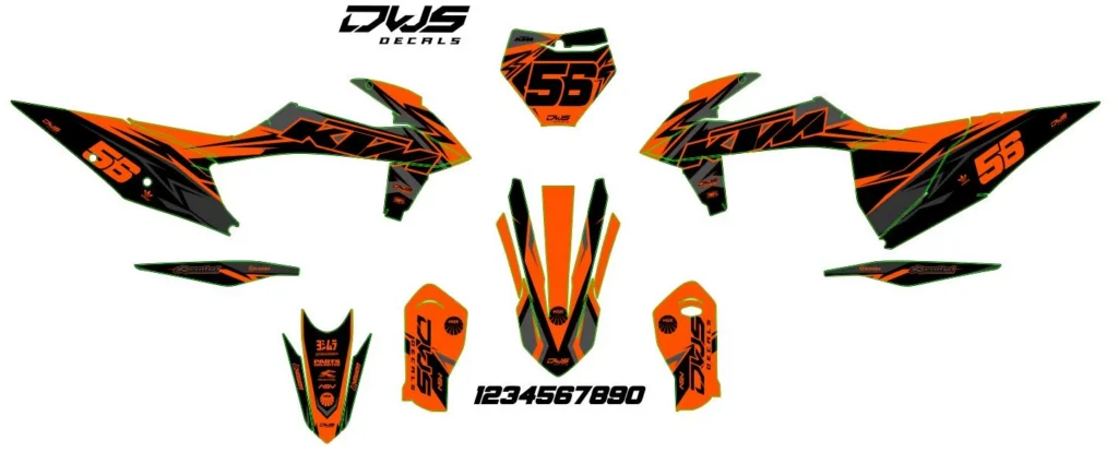 Okleina motocyklowa KTM - KTM-200