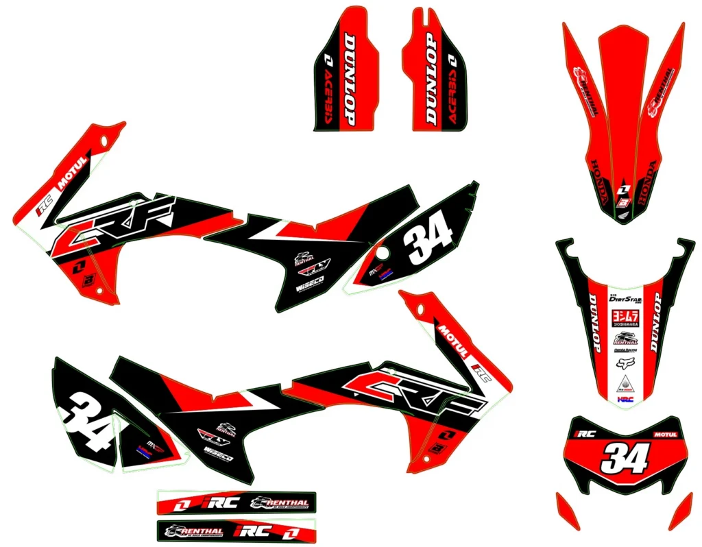 Okleina motocyklowa HONDA - HON-115