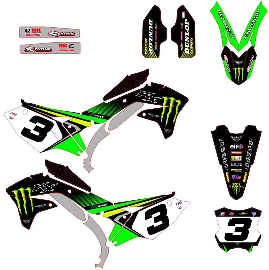 Okleina motocyklowa KAWASAKI - KAW-79