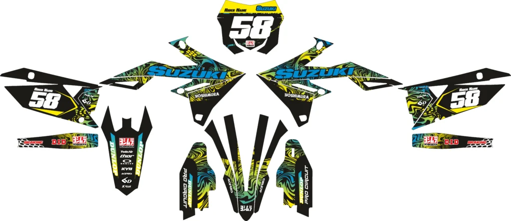 Okleina motocyklowa SUZUKI - SUZ-93