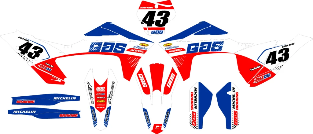 Okleina motocyklowa GAS GAS - GAS-69