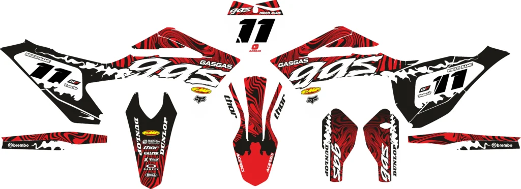 Okleina motocyklowa GAS GAS - GAS-71
