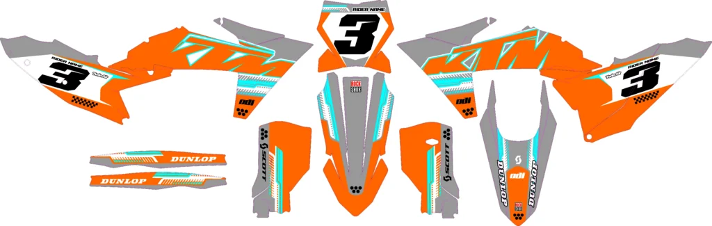Okleina motocyklowa KTM - KTM-413
