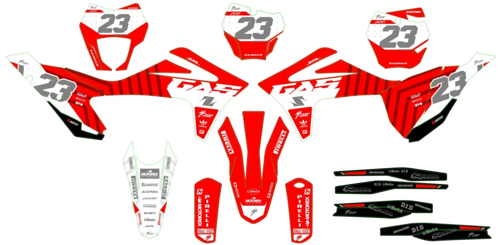 Okleina motocyklowa GAS GAS - GAS-52