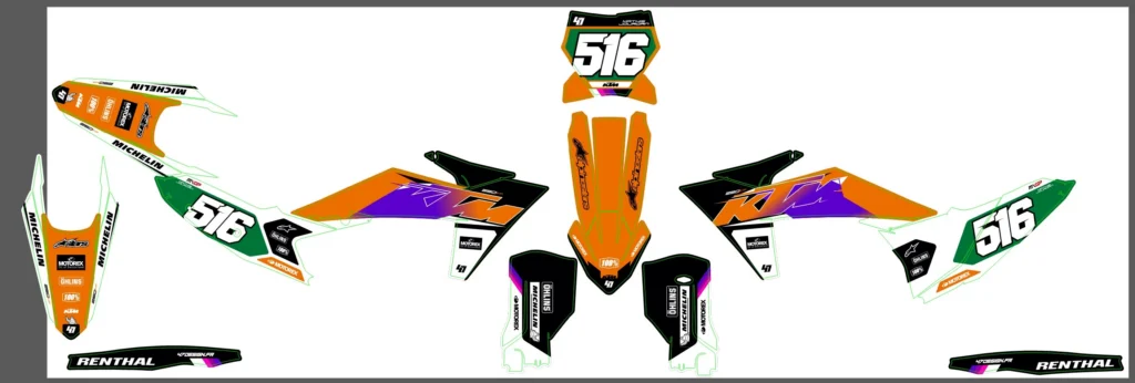 Okleina motocyklowa KTM - KTM-418