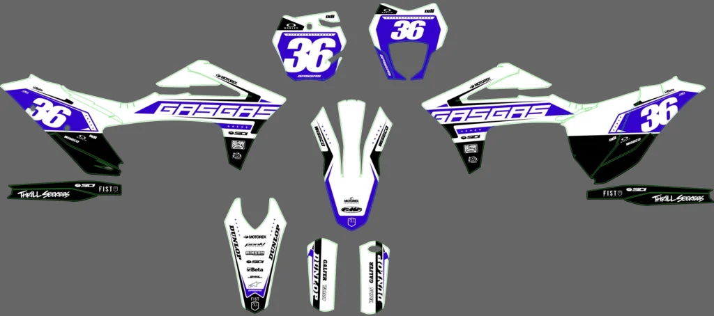 Okleina motocyklowa GAS GAS - GAS-54