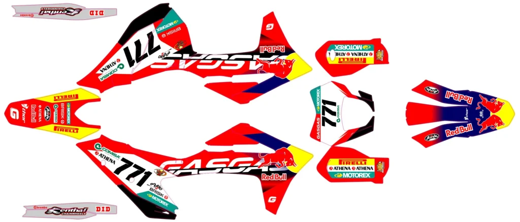 Okleina motocyklowa GAS GAS - GAS-56