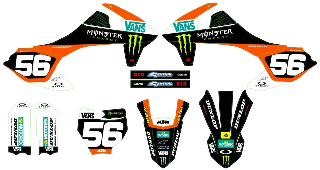 Okleina motocyklowa KTM - KTM-723