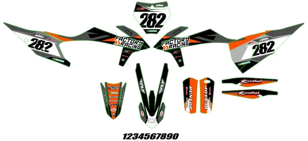 Okleina motocyklowa KTM - KTM-166