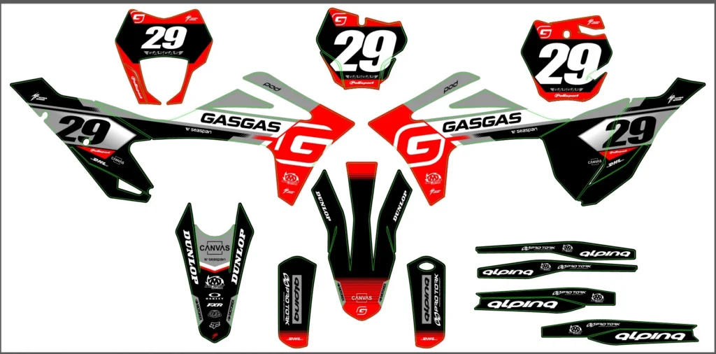 Okleina motocyklowa GAS GAS - GAS-58