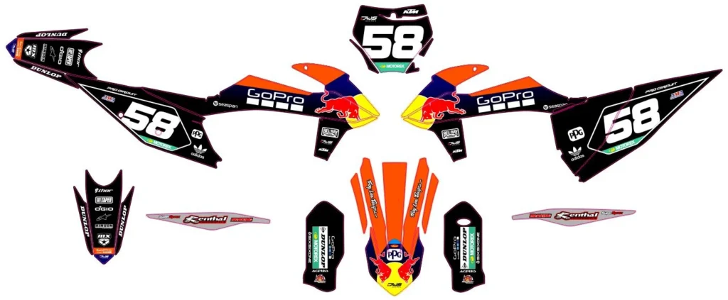 Okleina motocyklowa KTM - KTM-208