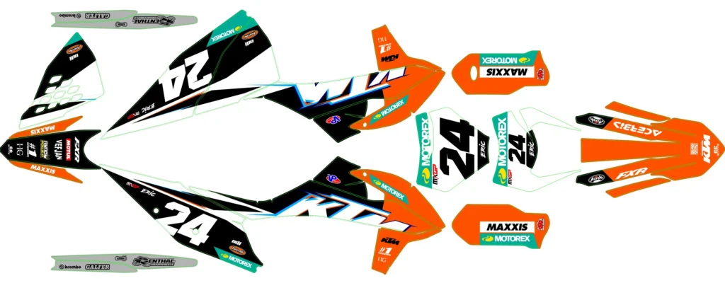 Okleina motocyklowa KTM - KTM-638