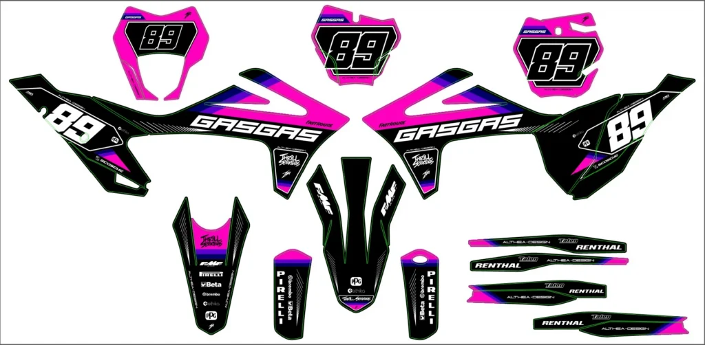 Okleina motocyklowa GAS GAS - GAS-59