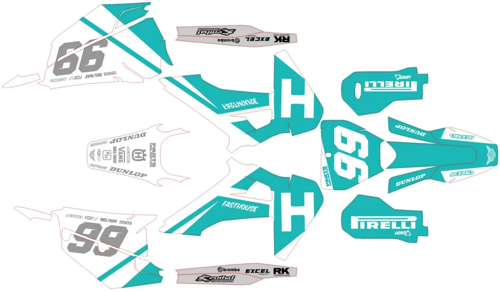 Okleina motocyklowa HUSQVARNA - HUSQ-182