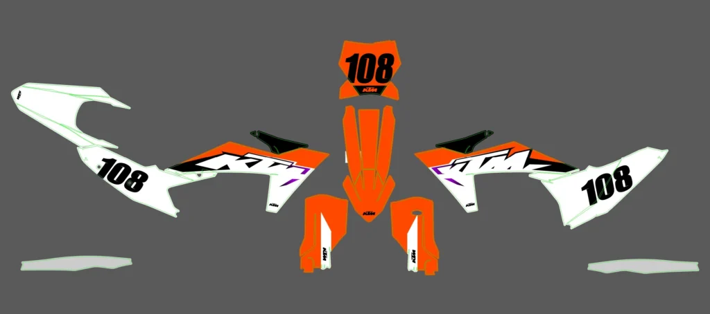 Okleina motocyklowa KTM - KTM-256