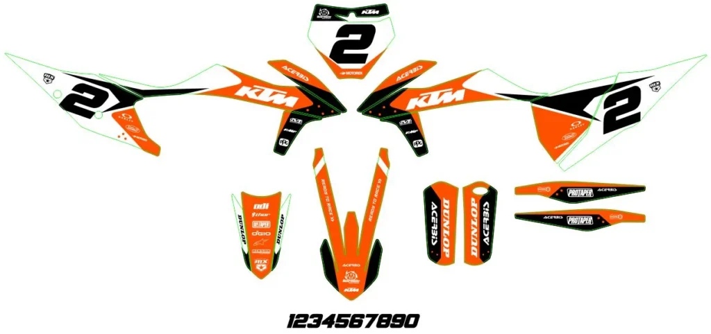 Okleina motocyklowa KTM - KTM-142