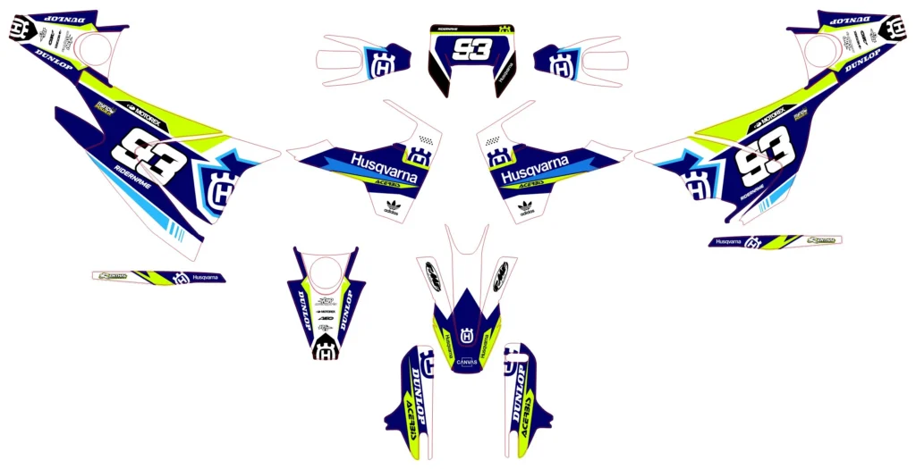 Okleina motocyklowa HUSQVARNA - HUSQ-64