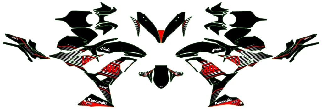 Okleina motocyklowa KAWASAKI - KAW-30