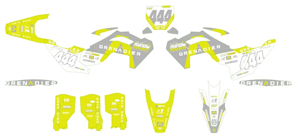 Okleina motocyklowa HUSQVARNA - HUSQ-67