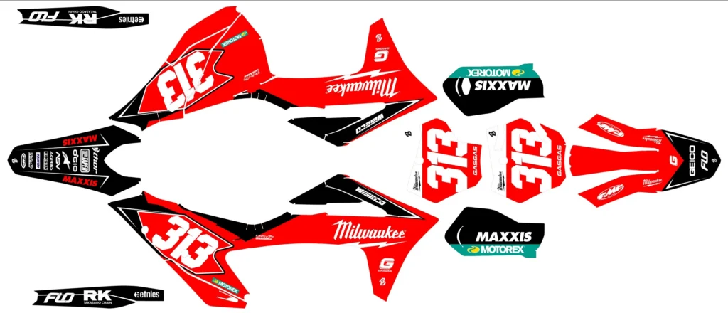Okleina motocyklowa GAS GAS - GAS-22