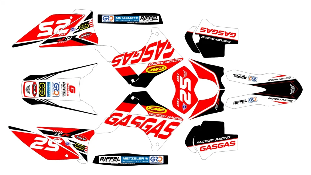 Okleina motocyklowa GAS GAS - GAS-23
