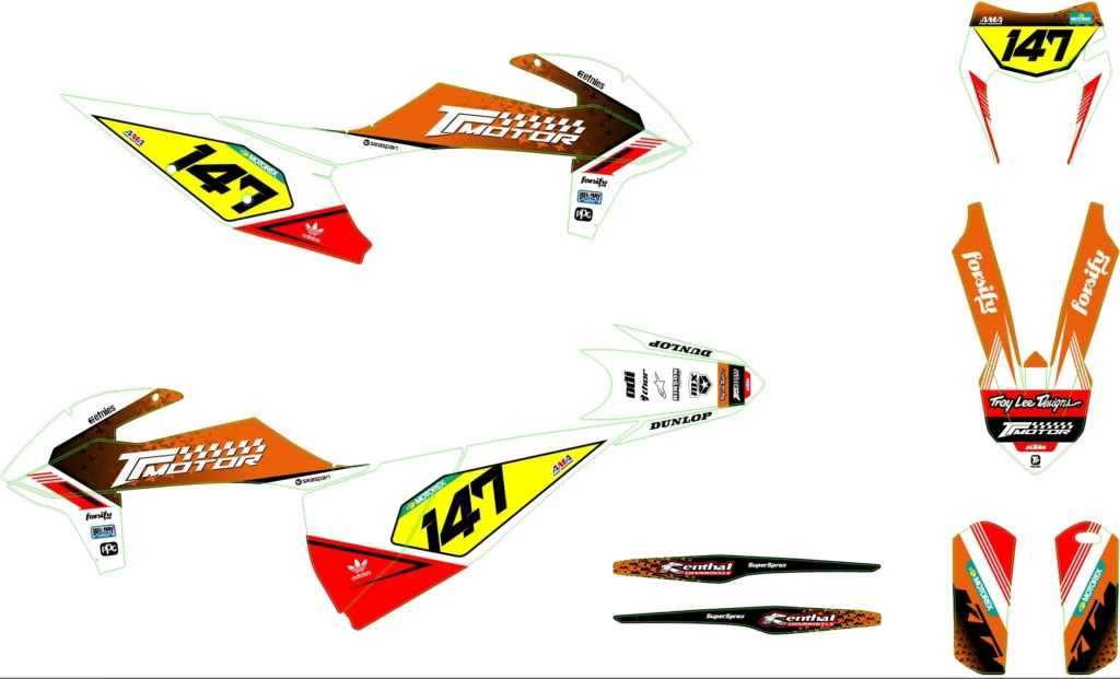 Okleina motocyklowa KTM - KTM-475