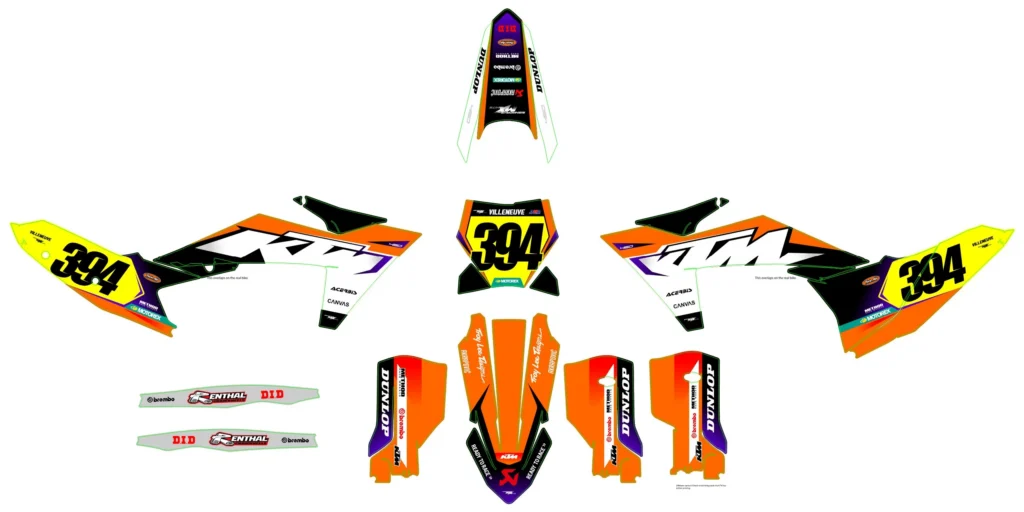 Okleina motocyklowa KTM - KTM-404