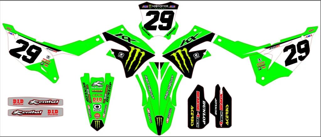 Okleina motocyklowa KAWASAKI - KAW-96