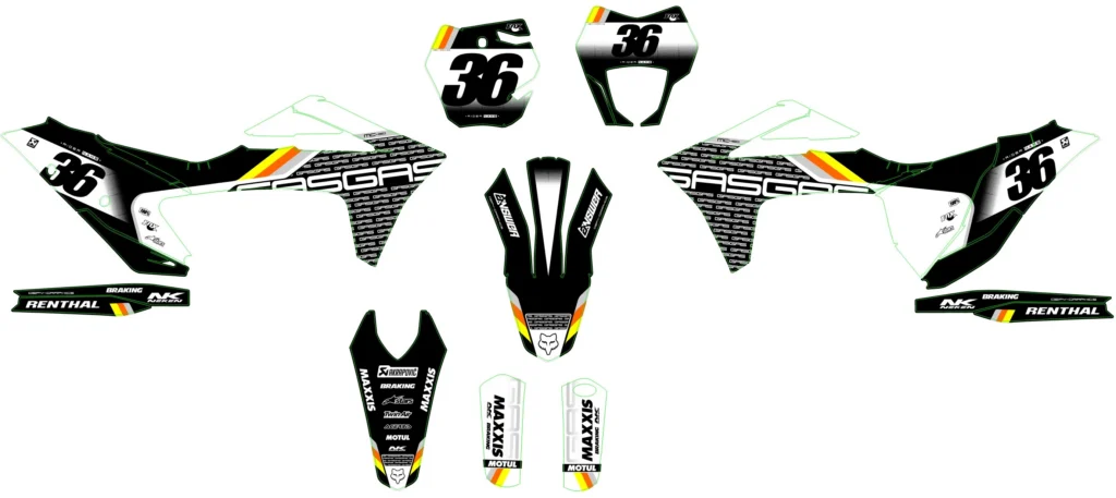 Okleina motocyklowa GAS GAS - GAS-63