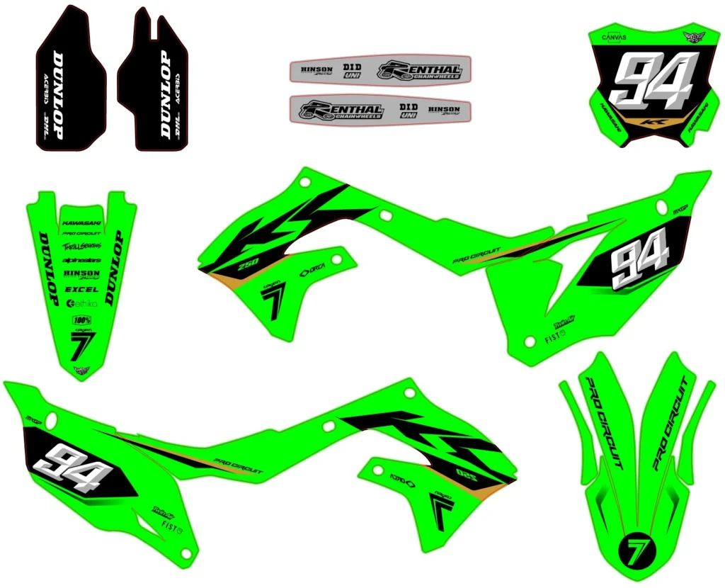 Okleina motocyklowa KAWASAKI - KAW-97