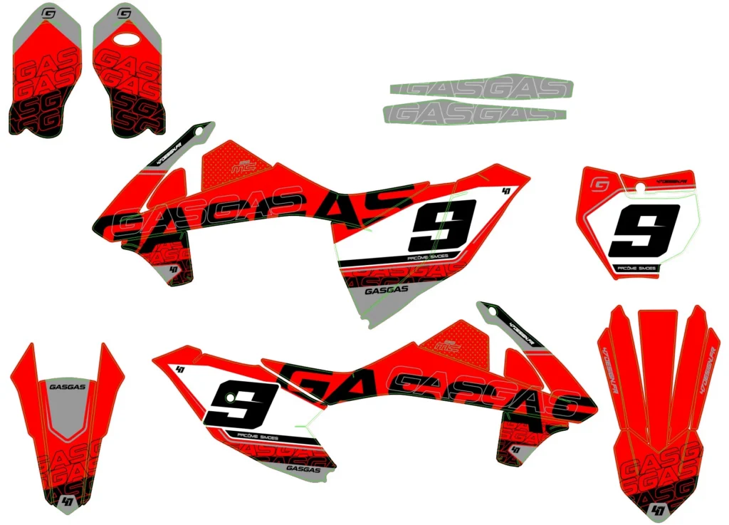 Okleina motocyklowa GAS GAS - GAS-64