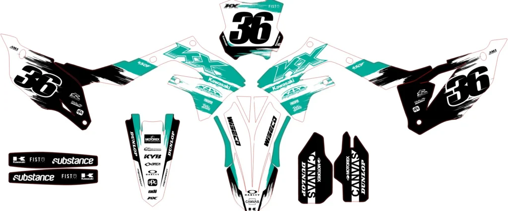 Okleina motocyklowa KAWASAKI - KAW-98
