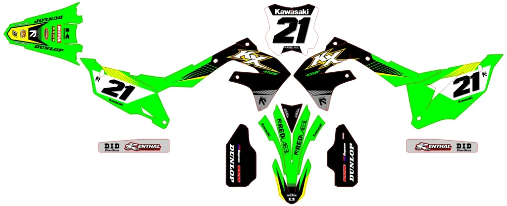 Okleina motocyklowa KAWASAKI - KAW-100