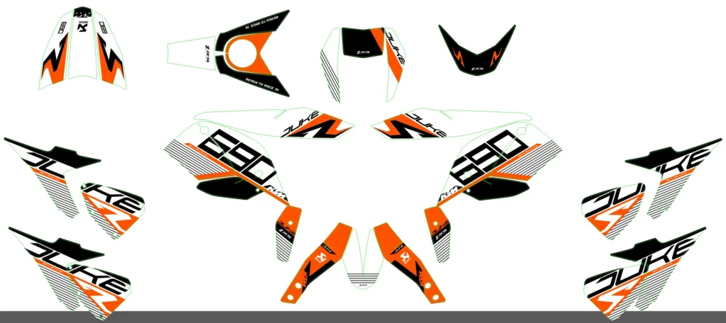Okleina motocyklowa KTM - KTM-758