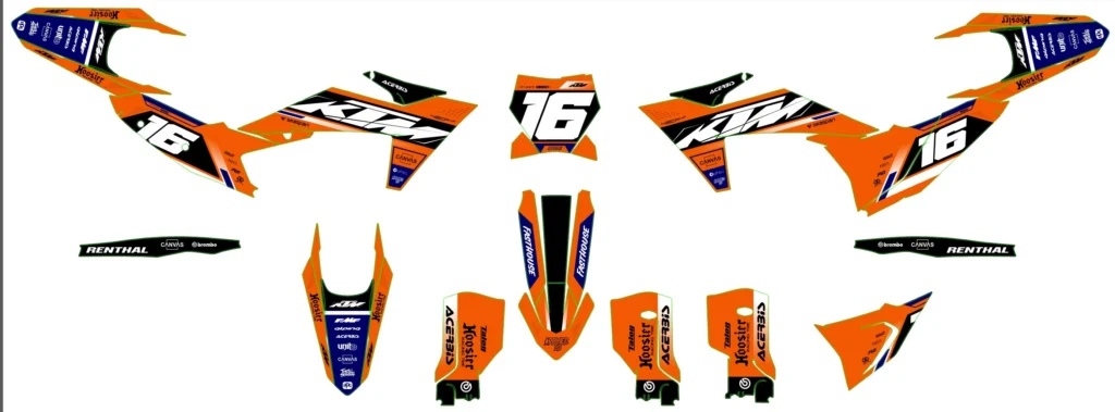 Okleina motocyklowa KTM - KTM-492