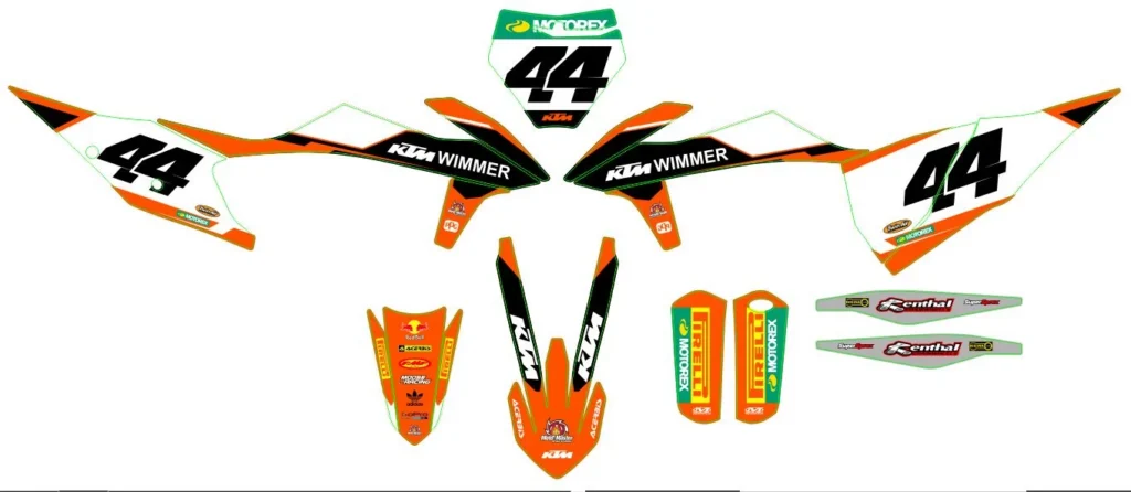 Okleina motocyklowa KTM - KTM-168