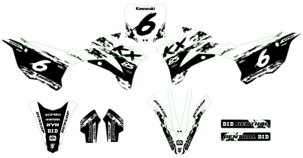 Okleina motocyklowa KAWASAKI - KAW-102