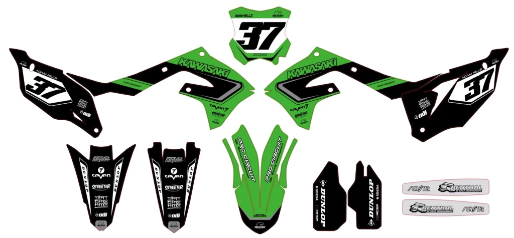 Okleina motocyklowa KAWASAKI - KAW-103