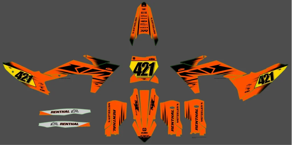 Okleina motocyklowa KTM - KTM-382