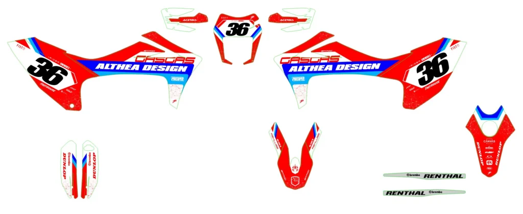 Okleina motocyklowa GAS GAS - GAS-24