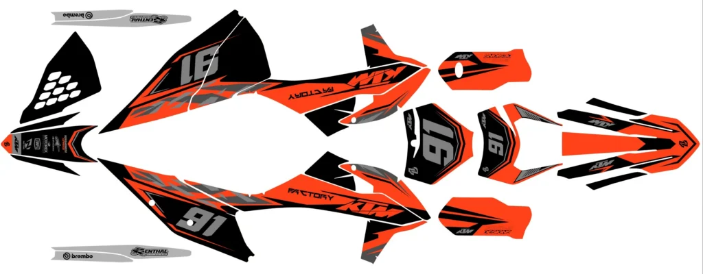 Okleina motocyklowa KTM - KTM-480