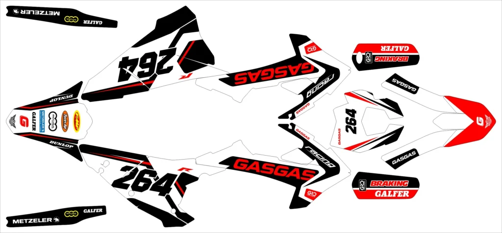 Okleina motocyklowa GAS GAS - GAS-26