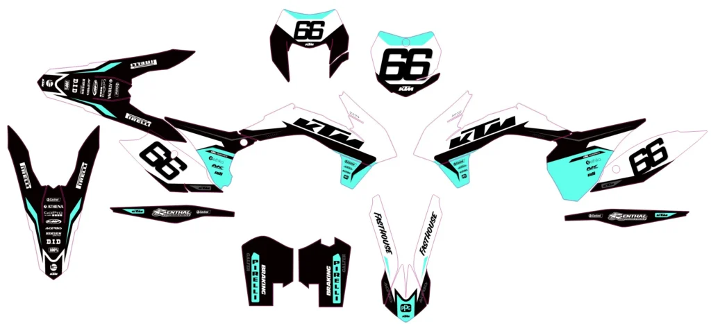 Okleina motocyklowa KTM - KTM-499