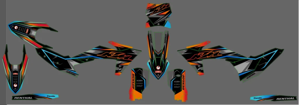 Okleina motocyklowa KTM - KTM-384