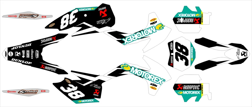 Okleina motocyklowa KTM - KTM-1105