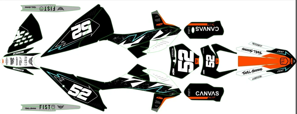 Okleina motocyklowa KTM - KTM-676